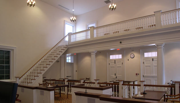 restored 1830 courtroom