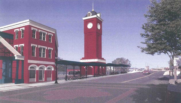 commercial development, Amtrak Station