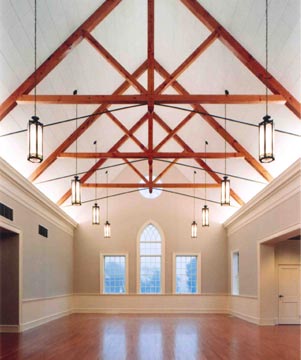 new Fellowship Hall interior