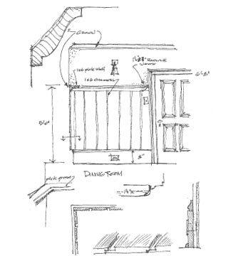 interior details sketch