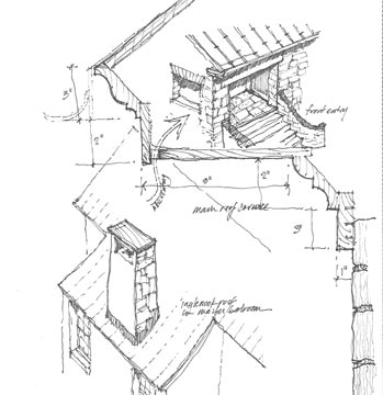 exterior sketch details